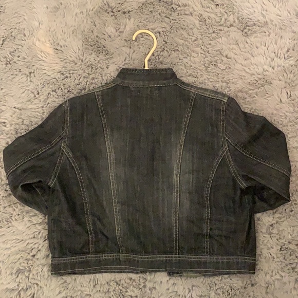 GREY DENIM JEAN JACKET - Picture 5 of 7